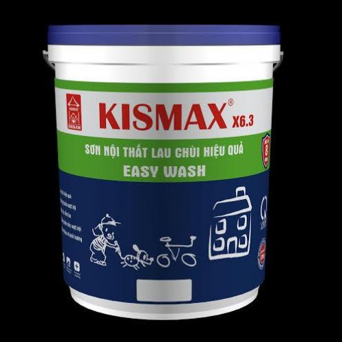 KISMAX - EASY WASH: Sơn nội thất lau chùi hiệu quả