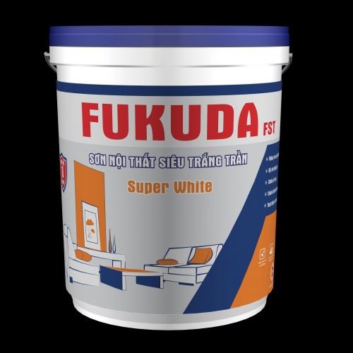 FUKUDA - SUPER WHITE: Sơn nội thất siêu trắng trần